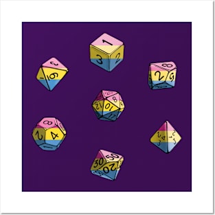 Pride Dice Set - Pansexual Posters and Art